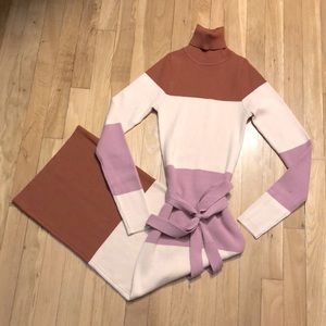 💕NWOT A. Calin by Flying Tomato Color block Sweater dress
